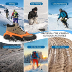 Grippy winter spikes for secure grip on ice and snow