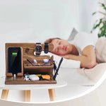 Stylish wooden organizer for your workspace