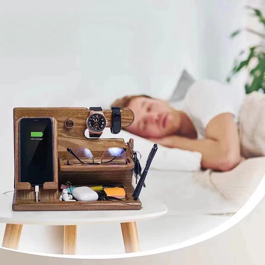 Stylish wooden organizer for your workspace