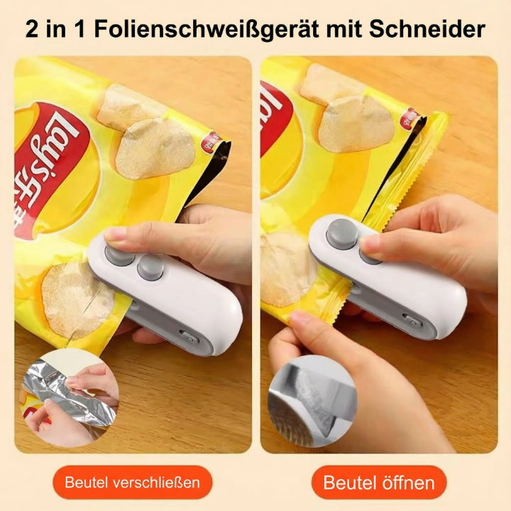 Praktischer Taschenverschluss für frische Lebensmittel