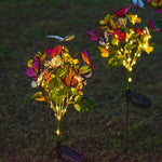 Solar-Schmetterlingslampe mit Farbwechsel-LEDs für den Garten
