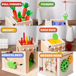 Creative Wooden Play Box – 8 Exciting Activities for Children