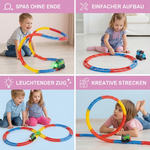 Spielzeug Achterbahn mit Zug