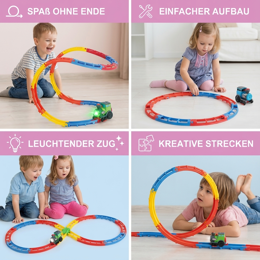 Spielzeug Achterbahn mit Zug