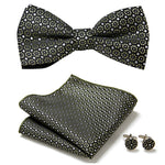 Elegant set with stylish bow ties and accessories
