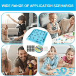 Magnetisches Strategiespiel mit 20 schwarzen Kugeln