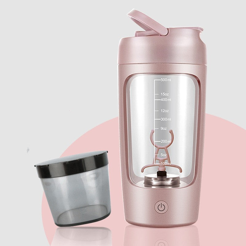 Smart shaker for protein mix with battery