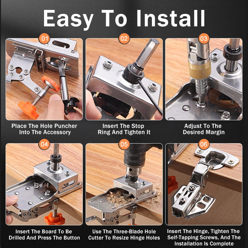 Hinge Professional – Precise Drilling Jig for Hinges