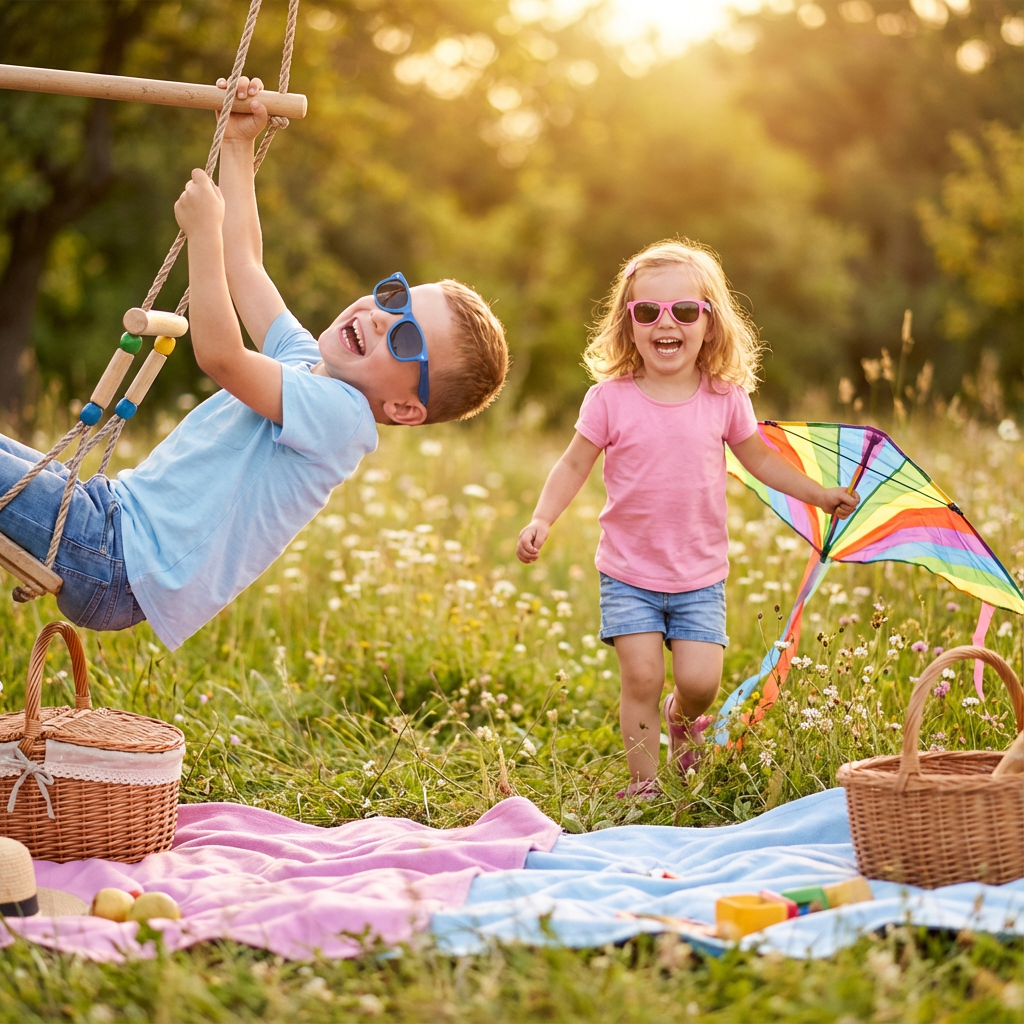Flexibler und robuster Rahmen für Kinder Sonnenbrille