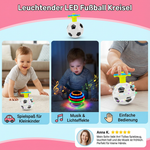 LED Fußball Kreisel mit Leuchteffekt