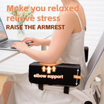 ComfortPlus Armrest Pads | Ergonomic Support | Washable and Removable | Universal Size 27×10×10 cm | Black
