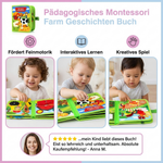 Geschichtenbuch über Bauernhof-Themen im Montessori-Stil