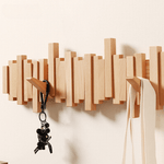 Stilvolles Holzgestell mit 4-6 Haken für jeden Raum