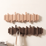 Stilvolles Holzgestell mit 4-6 Haken für jeden Raum
