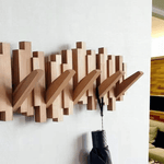 Stilvolles Holzgestell mit 4-6 Haken für jeden Raum
