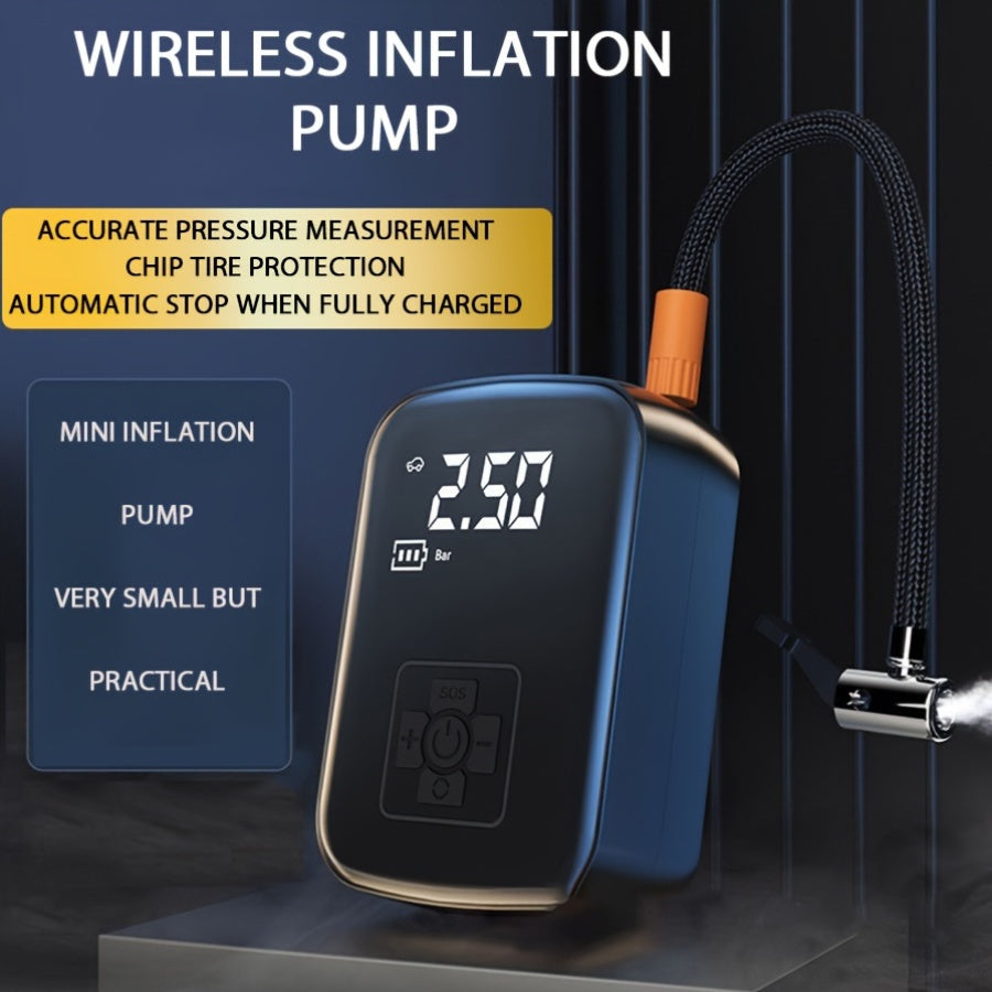 Comfortable Mini-Compressor with LED Lighting and Digital Display