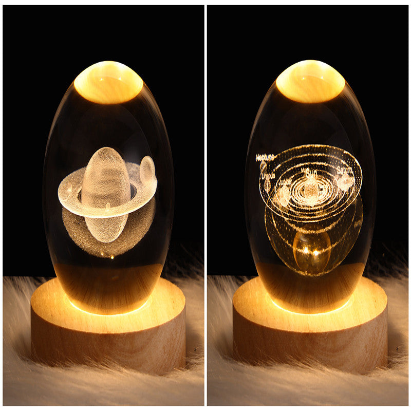 3D Kristalllicht mit LED für eine entspannte Atmosphäre