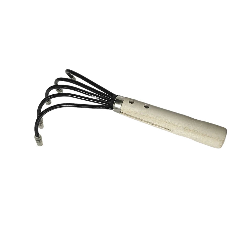 Efficient Garden Rake with 5 Tines | Ideal for Loosening & Cultivating