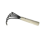 Efficient Garden Rake with 5 Tines | Compact Mini Hoe | High-Quality Steel | Ergonomic Handle | 38 × 21 × 8.5 cm