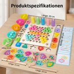 Holzspielzeug 6-in-1 Angelspiel – Lernspiel für Farben, Zahlen & Feinmotorik