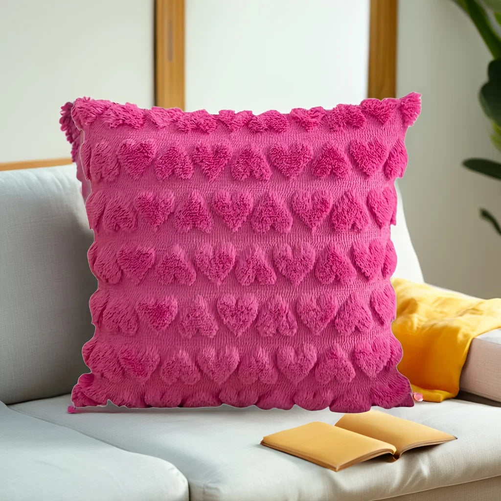Heart-shaped Pillowcase "Sofa Love" | Soft Plush for Home