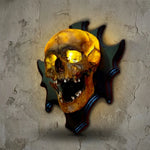 Unique Skull Wall Light – Spooky Home Decoration for Creepy Atmosphere