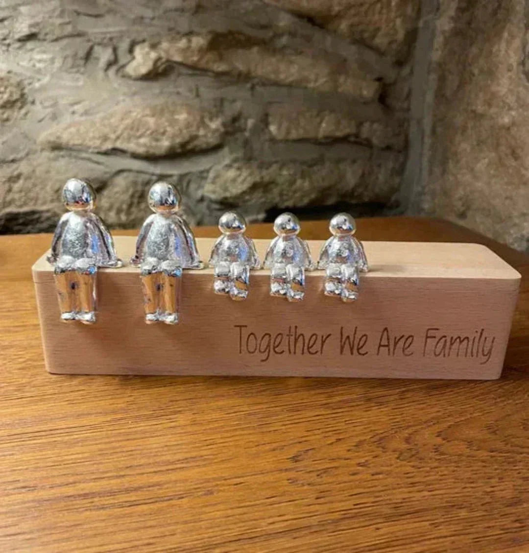 Harmonie Bild Familie – Symbolische Dekorationsstatue der Verbindung