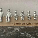 Harmonie Bild Familie – Symbolische Dekorationsstatue der Verbindung