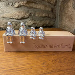 Harmonie Bild Familie – Symbolische Dekorationsstatue der Verbindung