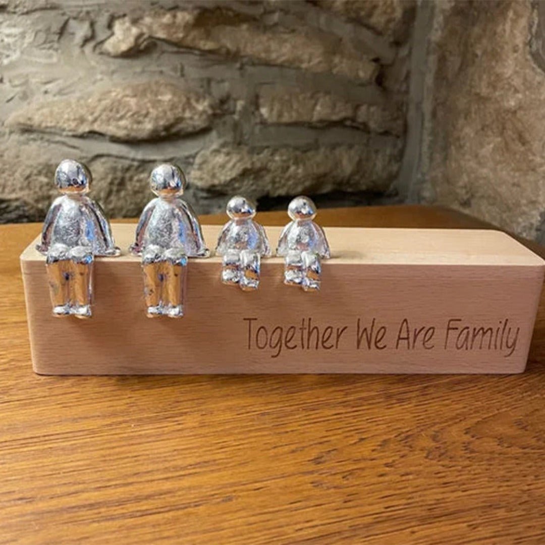 Harmonie Bild Familie – Symbolische Dekorationsstatue der Verbindung