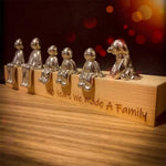 Harmonie Bild Familie – Symbolische Dekorationsstatue der Verbindung