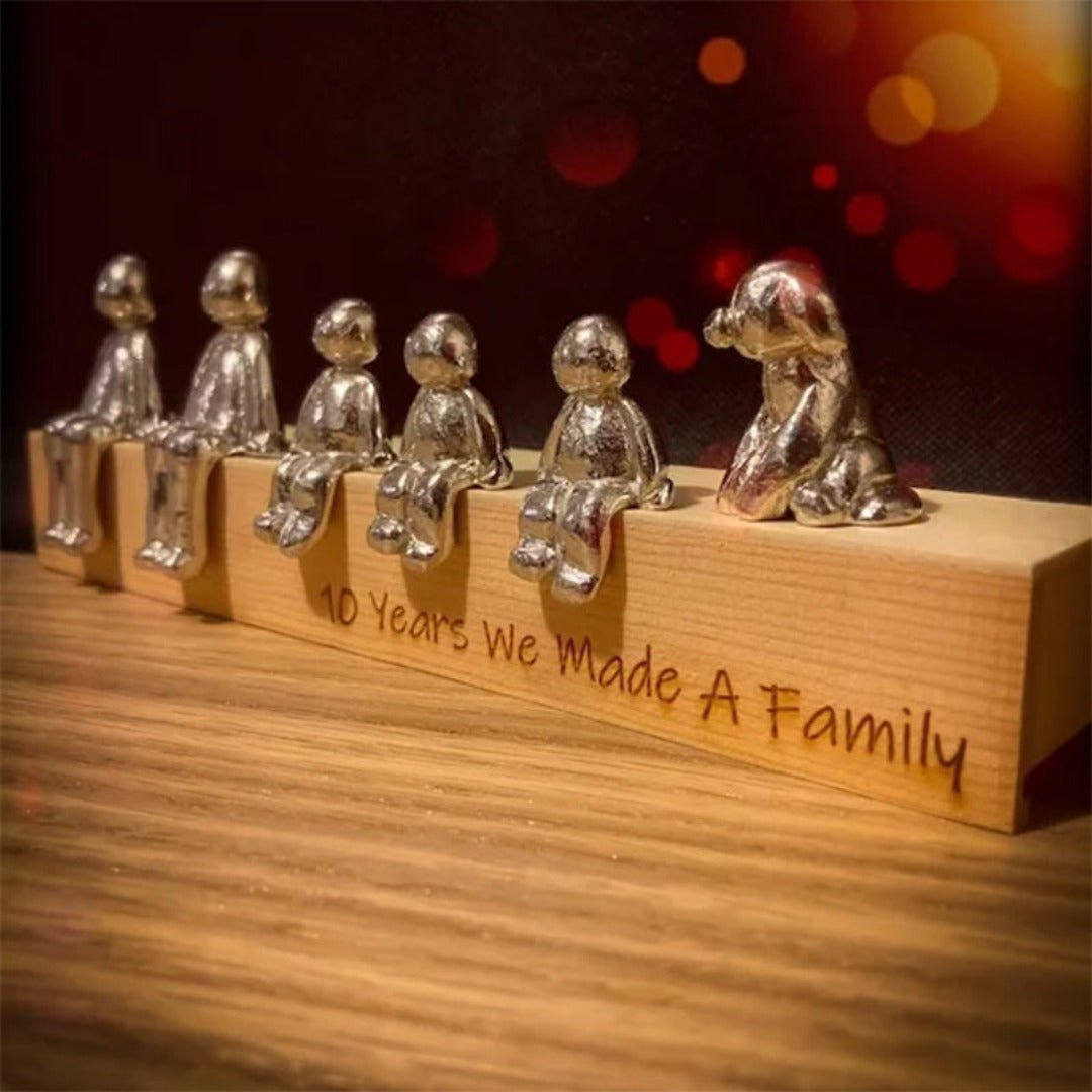 Harmonie Bild Familie – Symbolische Dekorationsstatue der Verbindung