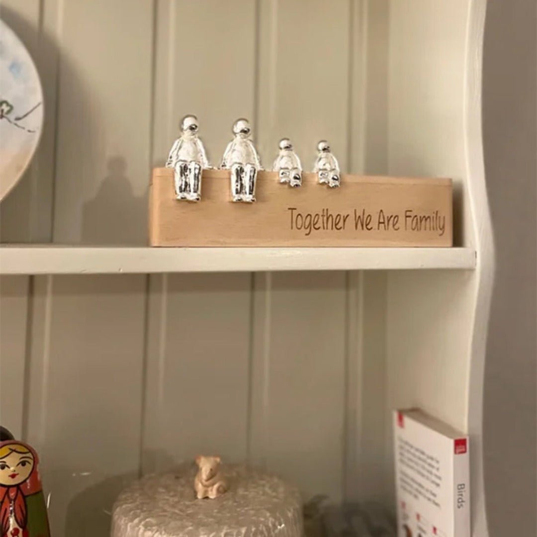Harmonie Bild Familie – Symbolische Dekorationsstatue der Verbindung