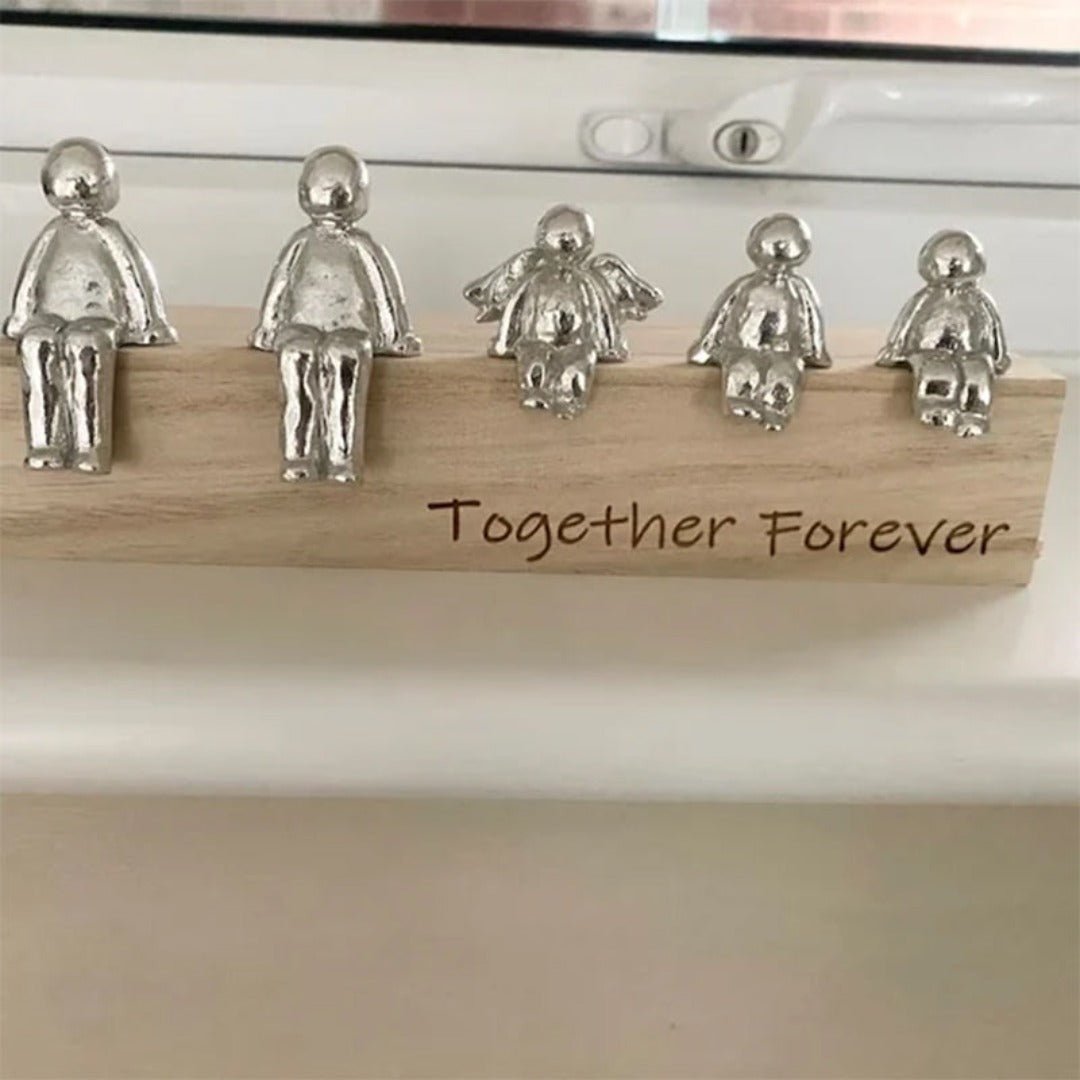 Harmonie Bild Familie – Symbolische Dekorationsstatue der Verbindung