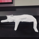 Elegante Katzenfigur für modernes Wohnen