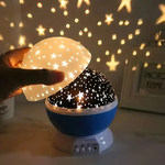 Sternenprojektor Nachttischlampe mit Musik und buntem Lichtspiel