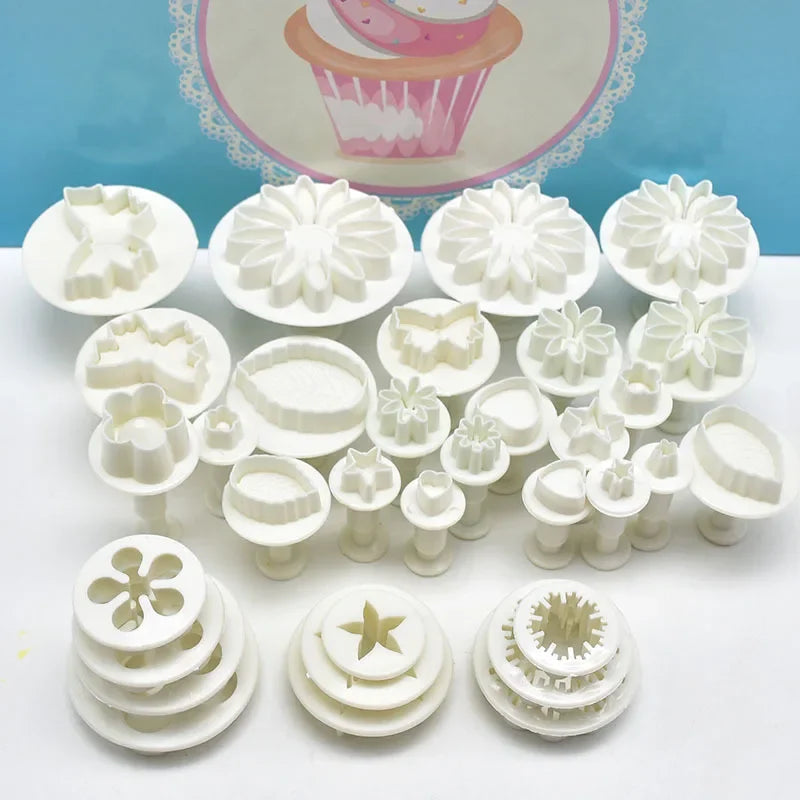 Creative Cake and Cookie Cutter Set – 33 Pieces