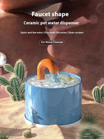 Eleganter Keramik Katzenwasserbrunnen | AquaGem