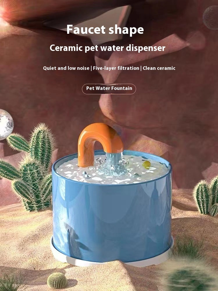 Eleganter Keramik Katzenwasserbrunnen | AquaGem