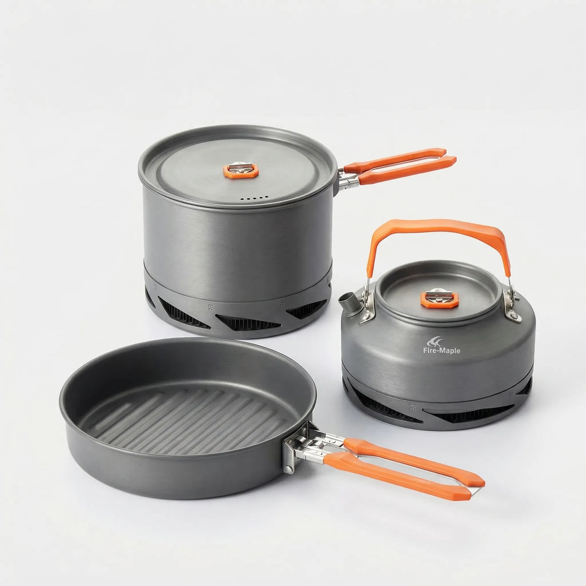 Camping Cookware Set for Quick Meals - Outdoor Heat Exchanger