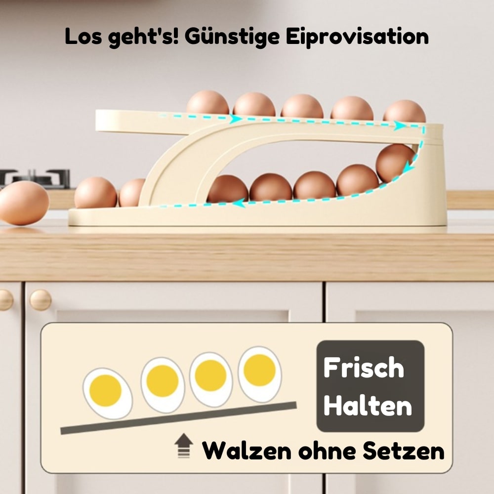 EiRoller – Praktische Ei-Aufbewahrung für den Kühlschrank