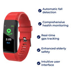 Smartwatch for Seniors - GPS, Health Tracking & Fall Alert Features
