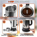 Elektrische Kaffeekanne aus Edelstahl mit Warmhaltefunktion