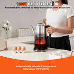 Elektrische Kaffeekanne aus Edelstahl mit Warmhaltefunktion