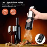 Automatische Gewürzmühle Set mit USB wiederaufladbar – Salz und Pfeffer Mühle