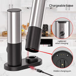 Automatische Gewürzmühle Set mit USB wiederaufladbar – Salz und Pfeffer Mühle