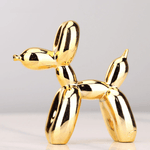Funkelnde Hundefigur aus hochwertigem Kunstharz