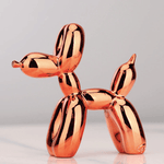 Funkelnde Hundefigur aus hochwertigem Kunstharz