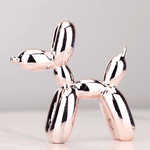 Funkelnde Hundefigur aus hochwertigem Kunstharz