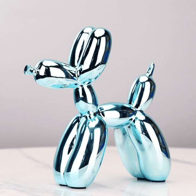 Funkelnde Hundefigur aus hochwertigem Kunstharz